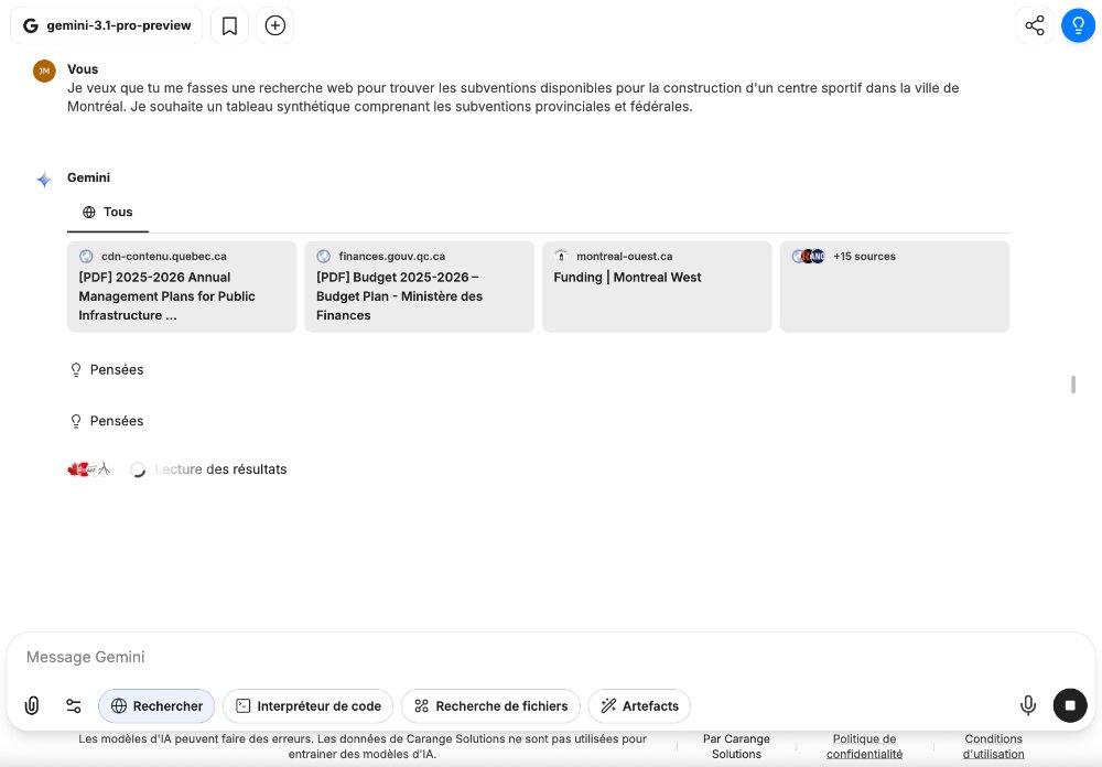 Sources trouvées pour la recherche web